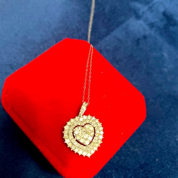 Heart Diamond Necklace - Picture 6 of 7